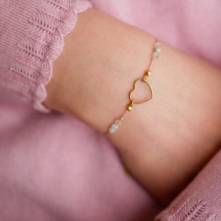 Miłość & morganit (złoto)