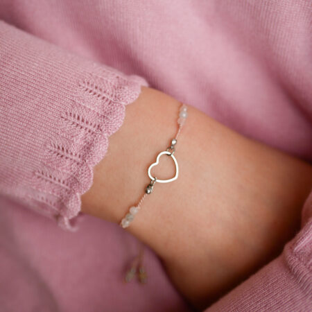 Miłość & morganit (srebro)