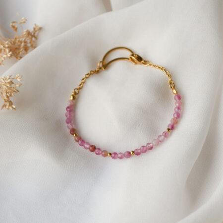 Bransoletka turmalin & księżyc