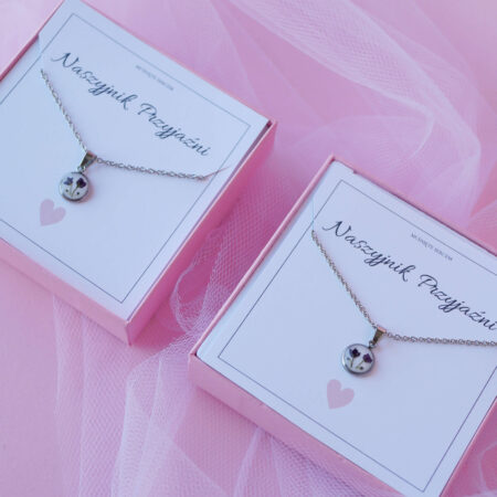 Naszyjniki przyjaźni & fioletowe smagliczki