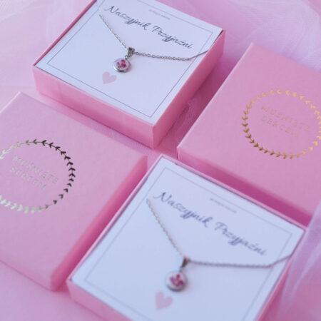 Naszyjniki przyjaźni & wrzosiec srebro