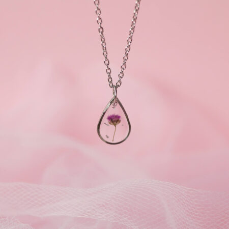 Mini łezka & gipsówka srebro