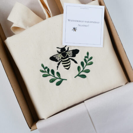 Haftowana torba & pszczółka