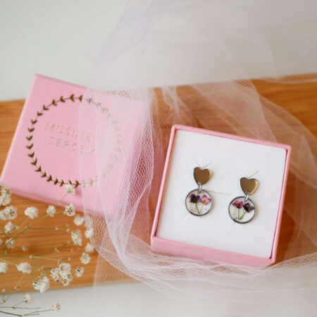 Wiszące kolczyki & serduszka smagliczki