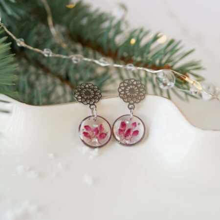 Wiszące kolczyki & mandale, wrzosiec