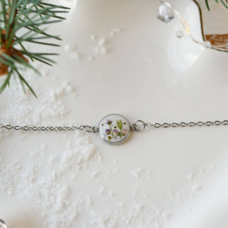 Bransoletka & łąka smagliczek srebro