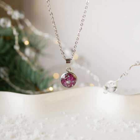 Kropelka & kruszona piwonia srebro