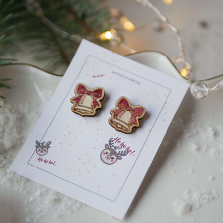 Kolczyki świąteczny dzwoneczek