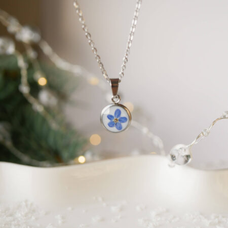 Kropelka & niezapominajka srebro