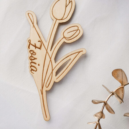 Kwiatek tulipan z imieniem