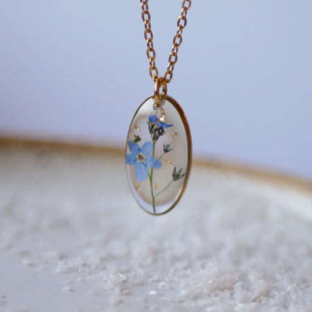 Owal & niezapominajka złoto