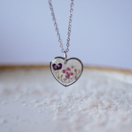 Serce & smagliczka srebro