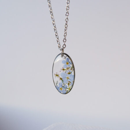 Owal & niezapominajki srebro II