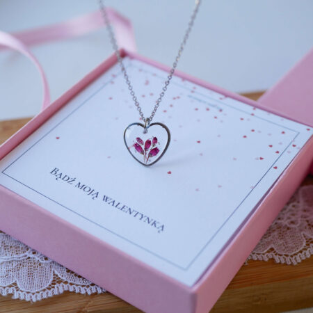 Serce & wrzosiec srebro