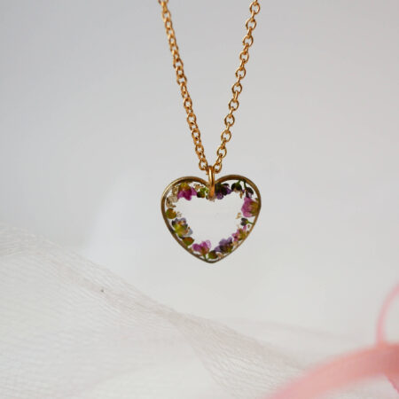 Serce & wianuszek smagliczek złoto II