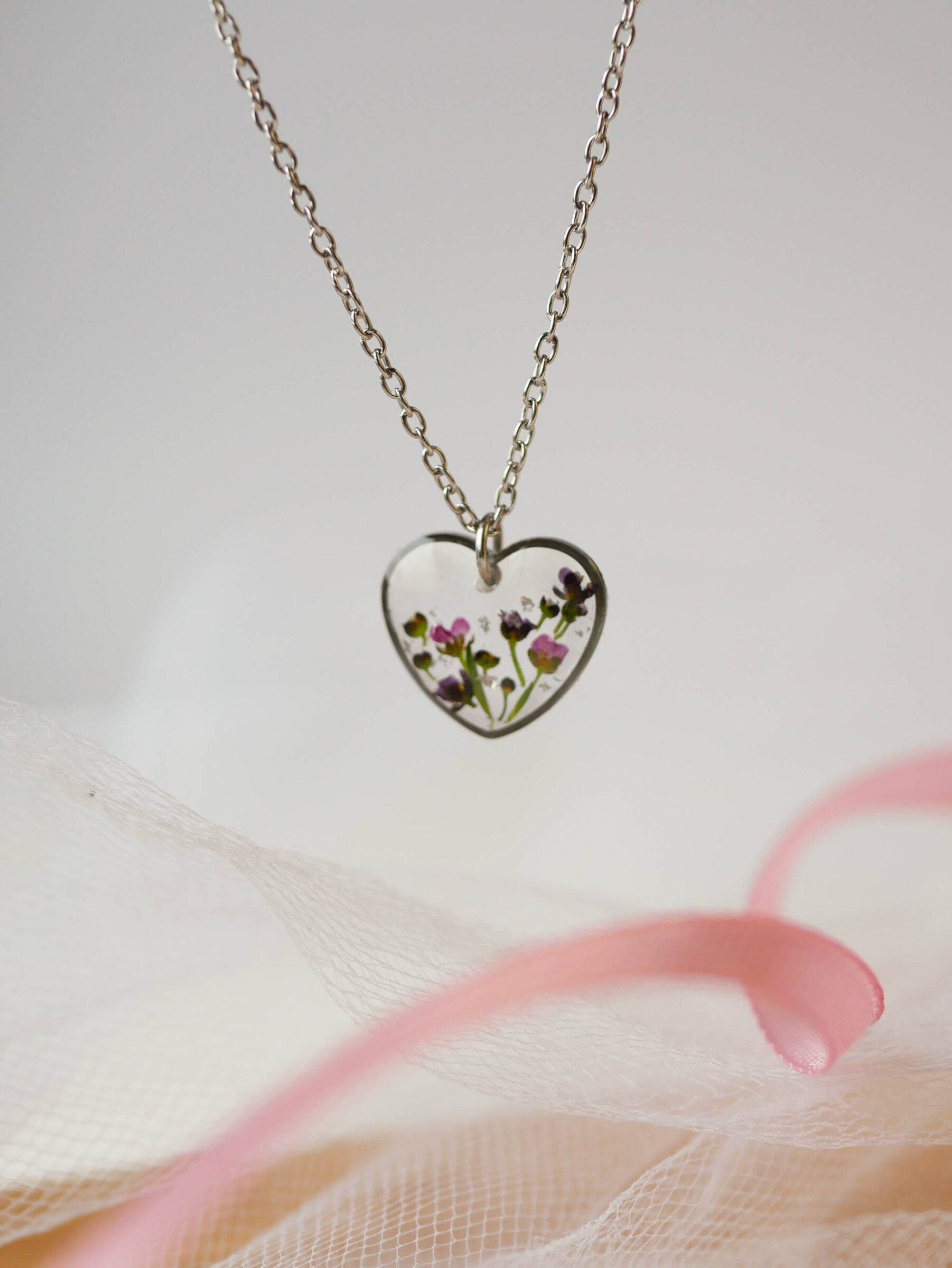 Serce & łąka smagliczek srebro