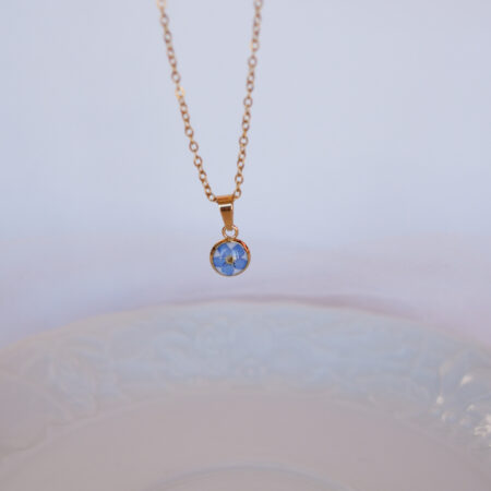 Mini kropelka & niezapominajka złoto II