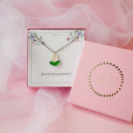 Naszyjnik & żółty tulipan