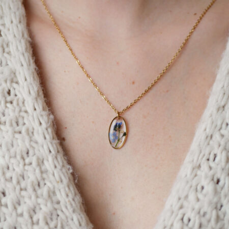 Owal & niezapominajka złoto IV