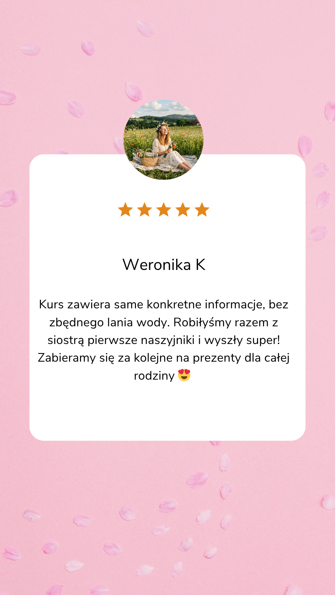 KURS "Jak zrobić naszyjnik z własnych kwiatów" - obrazek 4
