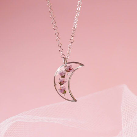 Księżyc & wrzos srebro