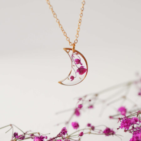 Księżyc & różowa gipsówka