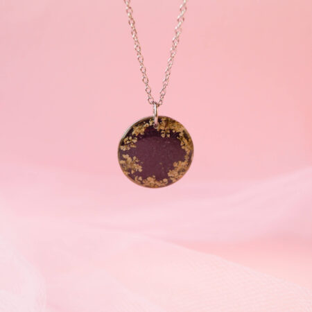 Kółeczko & gwiezdna noc, wianuszek kwiatów srebro