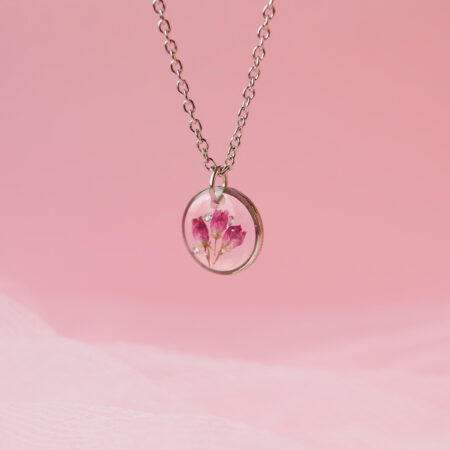 Mini kółeczko & różowy wrzosiec